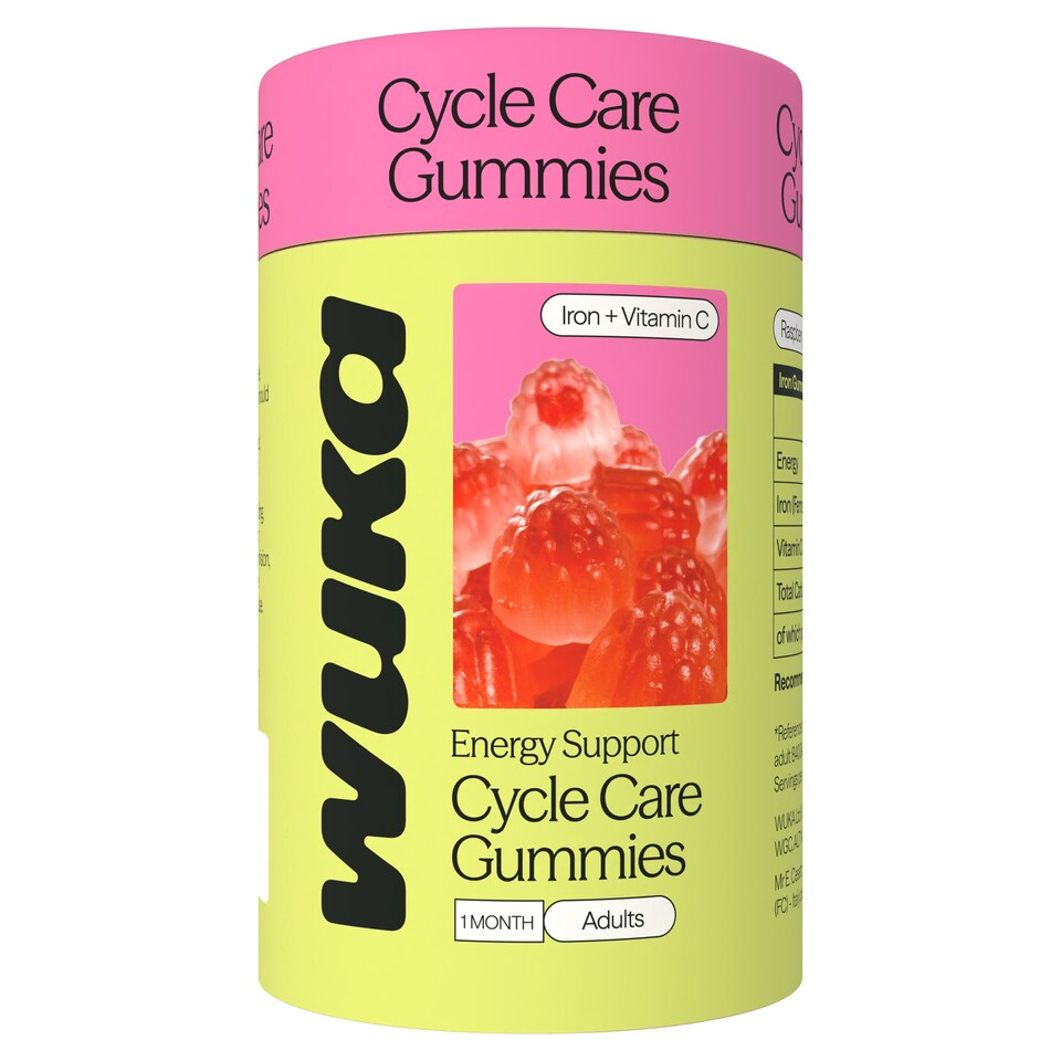 WUKA Adult Energy supporting Raspberry vitamin 60 Gummies