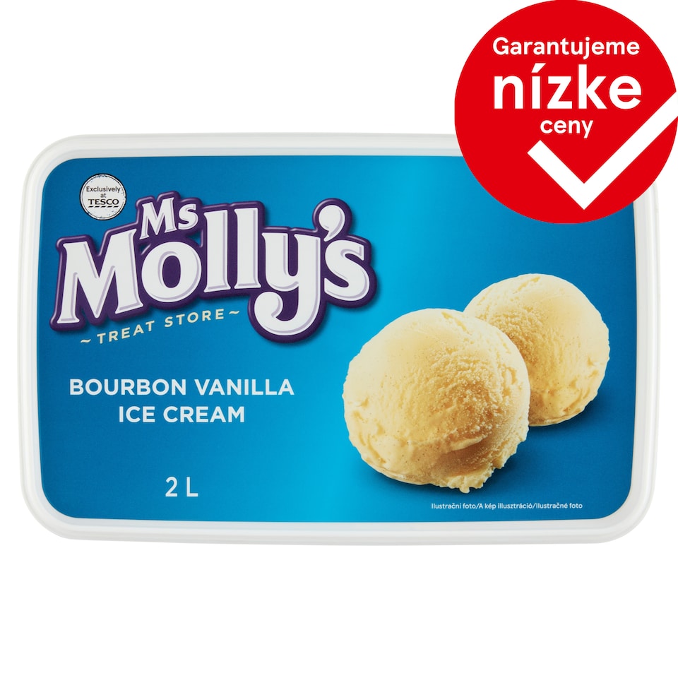 Ms Molly's Bourbon Vanilla mrazený krém 2 l