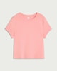image 4 of F&F Cotton Rich Short Sleeved Cropped T-Shirt in Orange