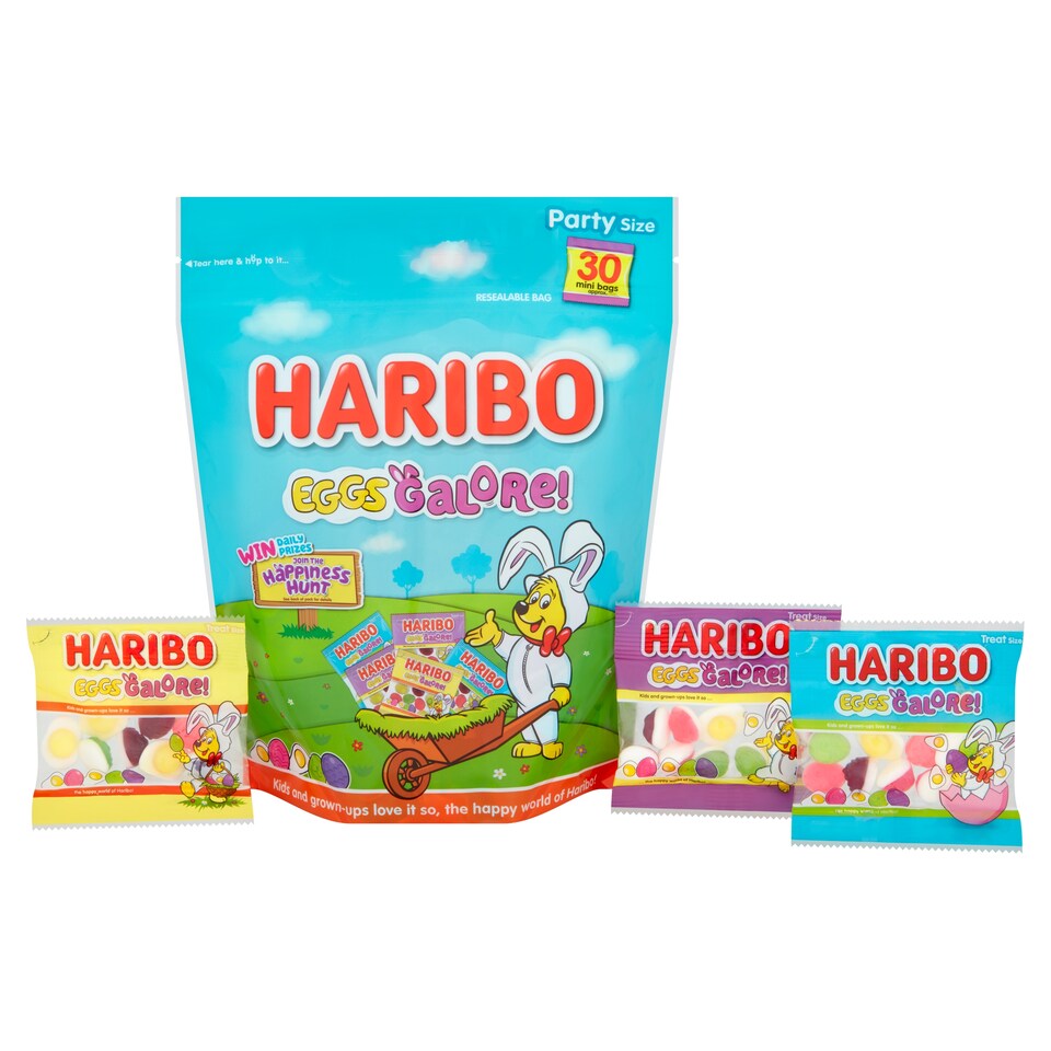 image 1 of Haribo Eggs Galore Party Siz Mini Bags 480G