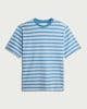 image 4 of RDA Pure Cotton Striped T-Shirt in Blue