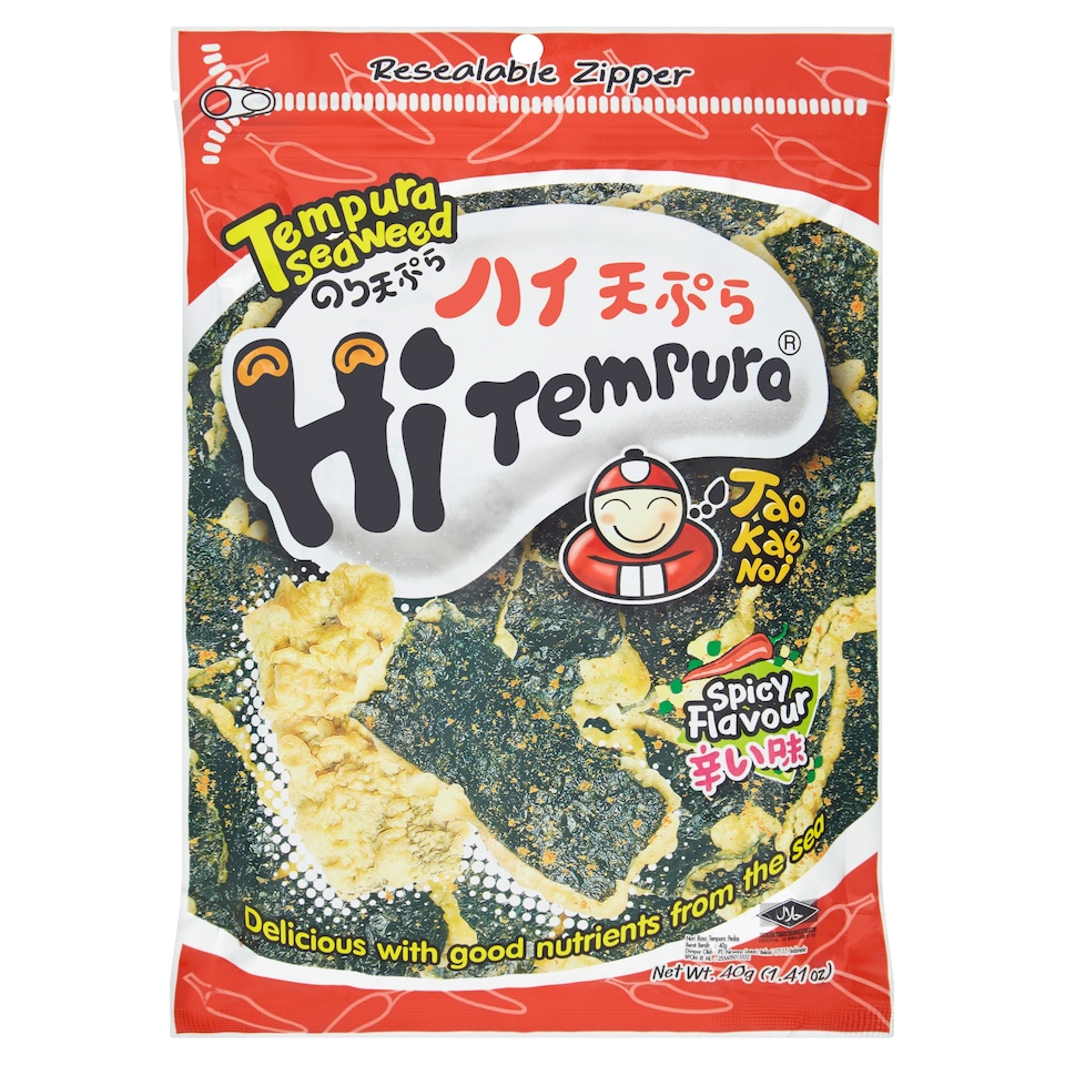 Tao Kae Noi Tempura Seaweed Spicy Flavoured 40G