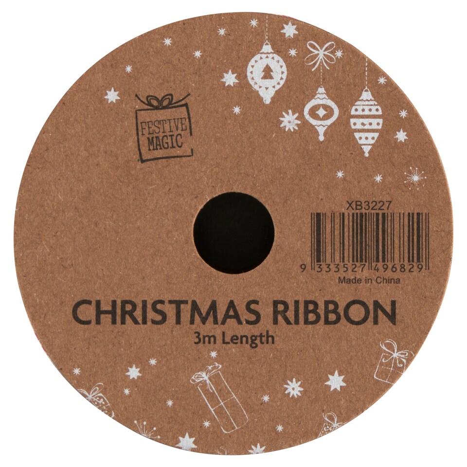 Festive Magic Christmas Ribbon 3 m