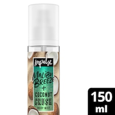 Impulse Malibu Breeze Plus Coconut Body Mist 150Ml