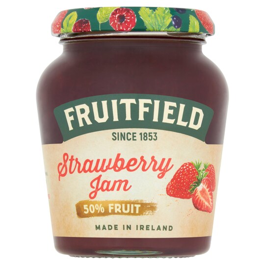Fruitfield Strawberry Jam 50 Fruit 330G Tesco Groceries