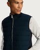 image 1 of F&F Cotton Blend Sleeveless Zip Up Gilet in Navy