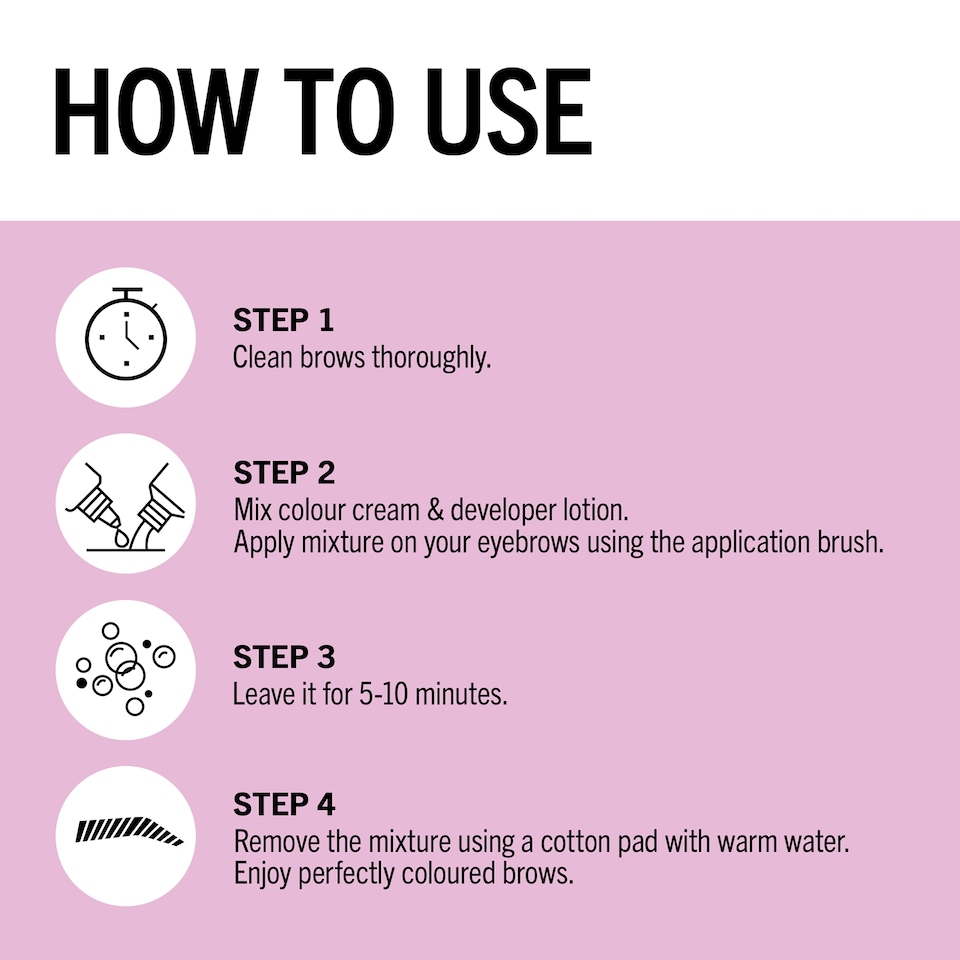 image 1 of Schwarzkopf Brow Tint Permanent Eyebrow Colour Light Brown