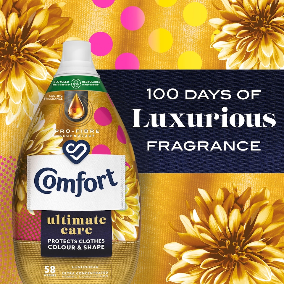 image 1 of Comfort Ultimate Care Luxurious Fabric Conditioner 58W 870Ml
