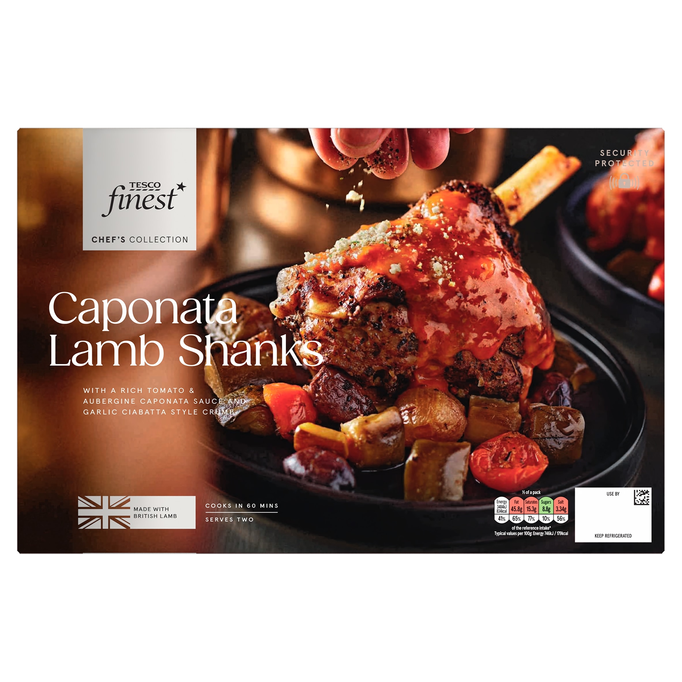 Tesco Finest Chef's Collection Caponata Lamb Shanks 1.2kg