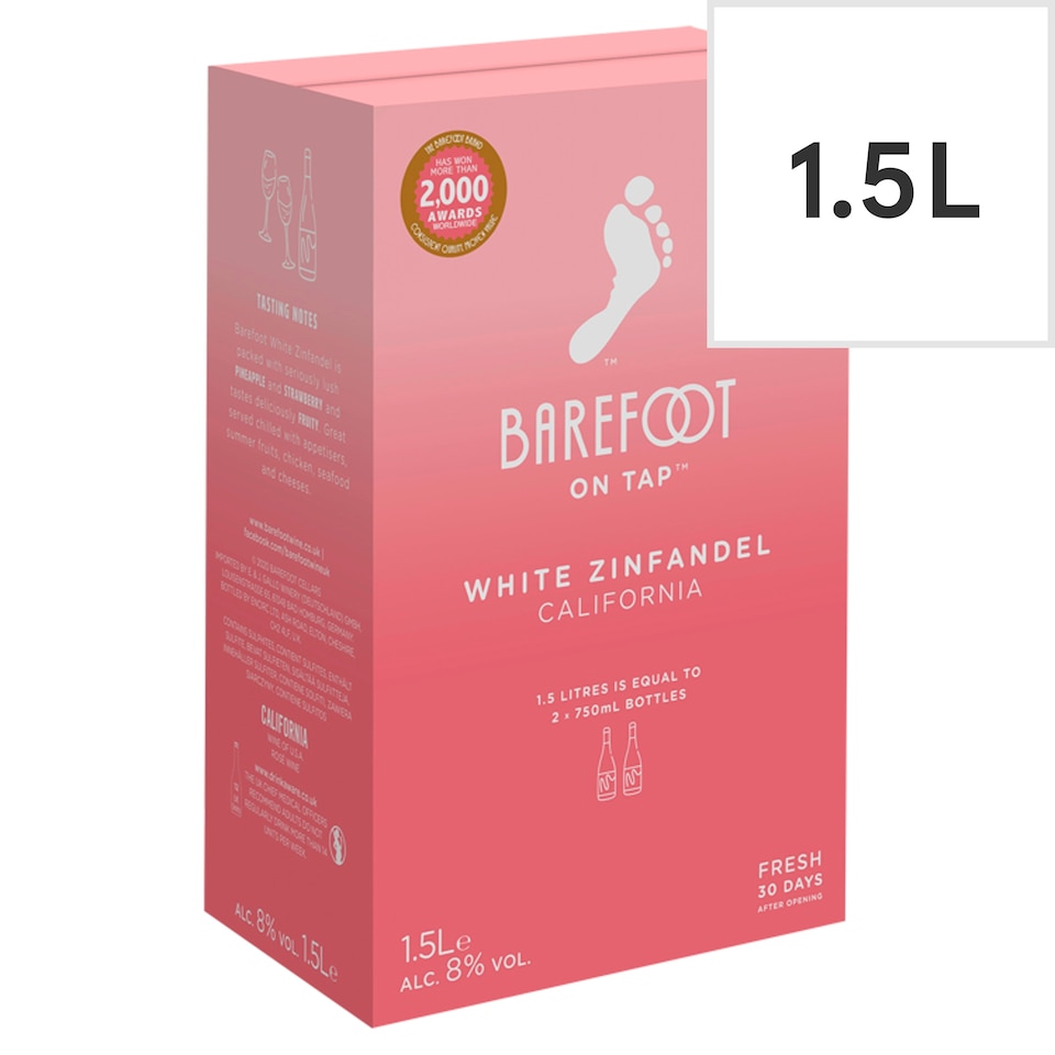 image 1 of Barefoot White Zinfandel 1.5L