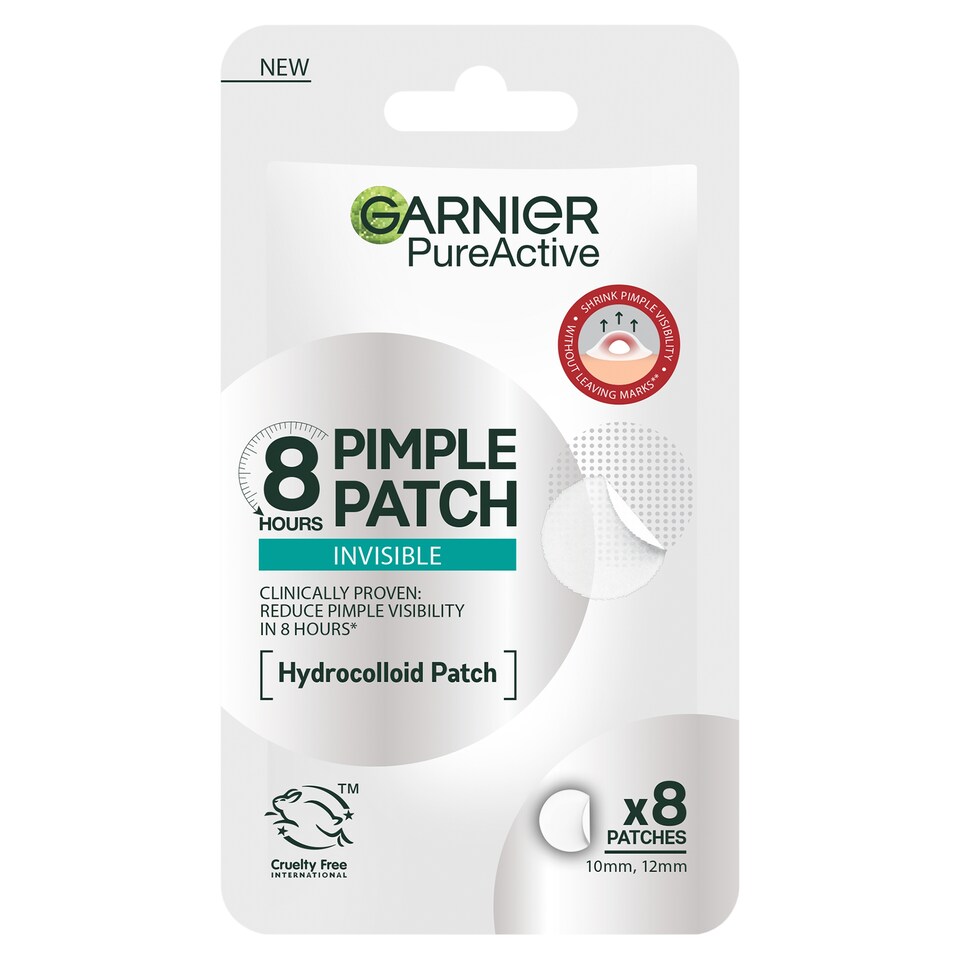 Garnier PureActive hydrokolidná neviditeľná náplasť na pupienky 8 ks