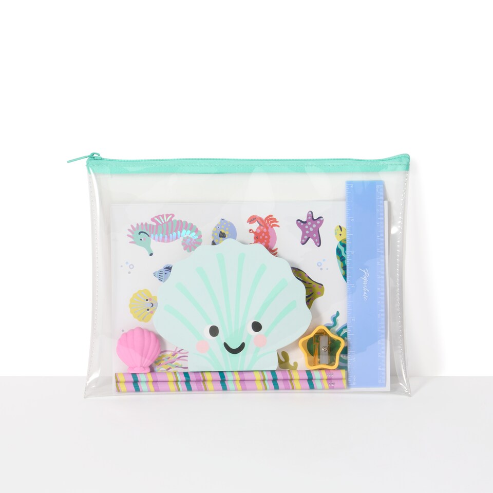 image 1 of Paperchase Stationery Set in reuseable wallet