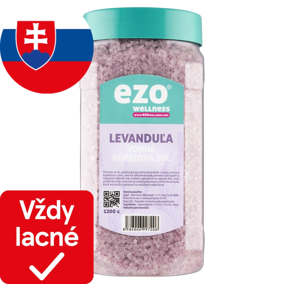 image 1 of Ezo Wellness Lavender Scented Bath Salt 1200 g