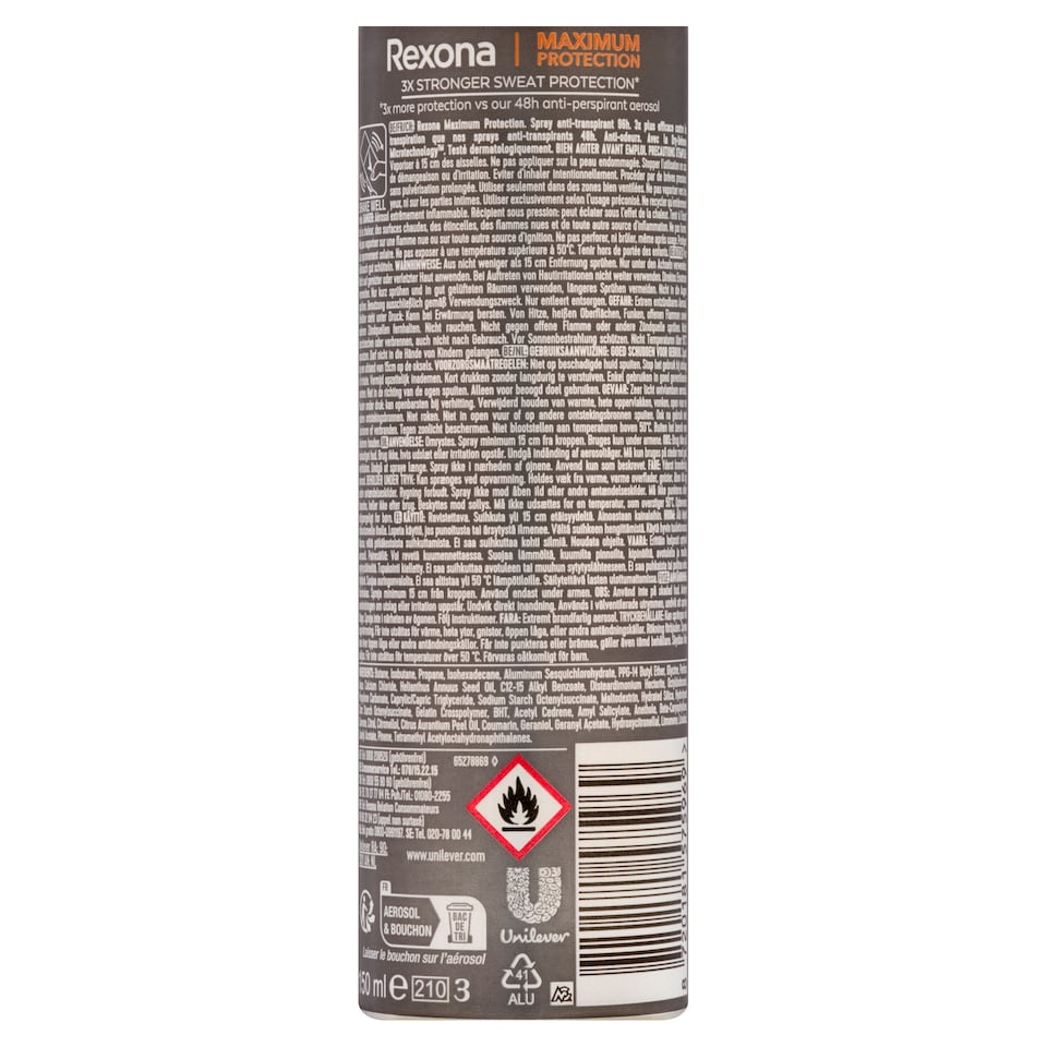 image 1 of Rexona Maximum Protection Cobalt Dry Antiperspirant Spray 150ml