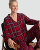 image 2 of F&F Check Woven Matching Family Christmas Button Through Pyjamas in Red