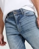 image 2 of F&F Cotton Rich Straight Fit Jeans in Blue