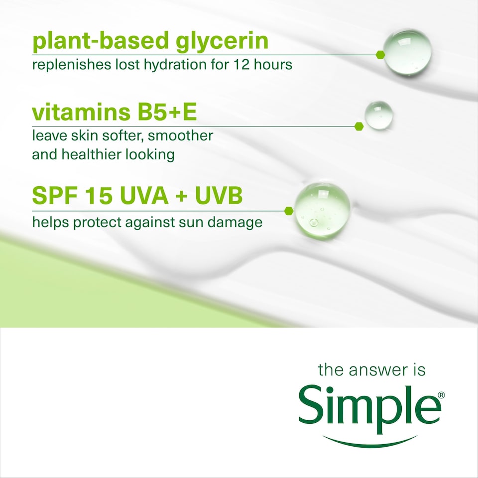 image 1 of Simple Kind To Skin Protecting Light Moisturiser Spf 15 125Ml