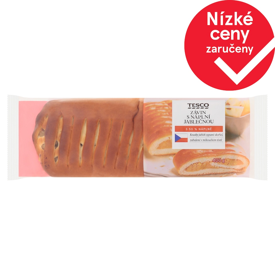 Tesco Závin s náplní jablečnou 400g