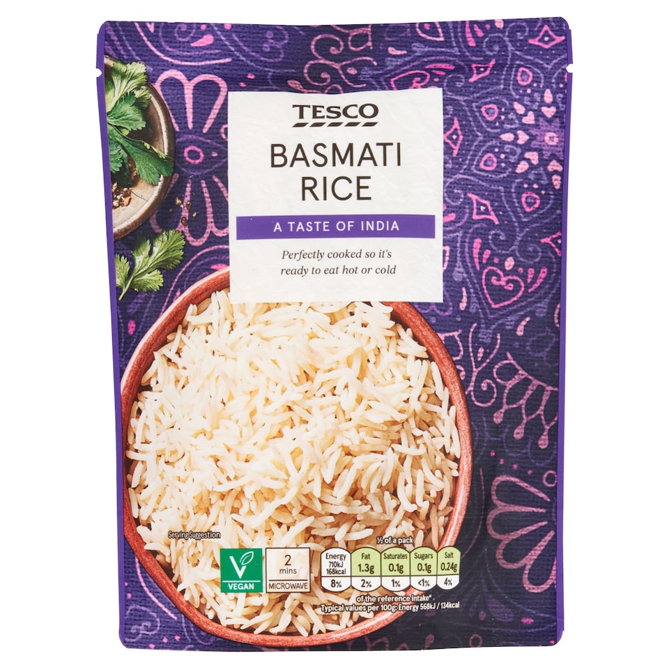 Tesco Microwave Basmati Rice 250G