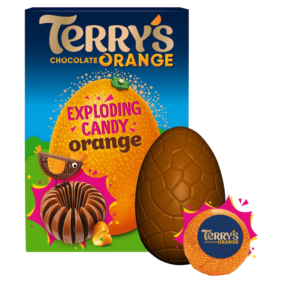 image 1 of Terry's Chocolate Orange Exploding Candy Easter Egg 297g