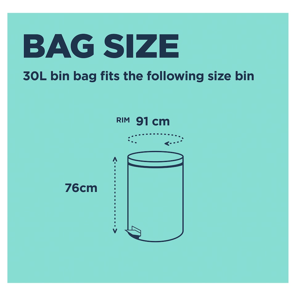 image 1 of Beast Super Strong 30L Tall & Slim Bin Bags 10 Pack