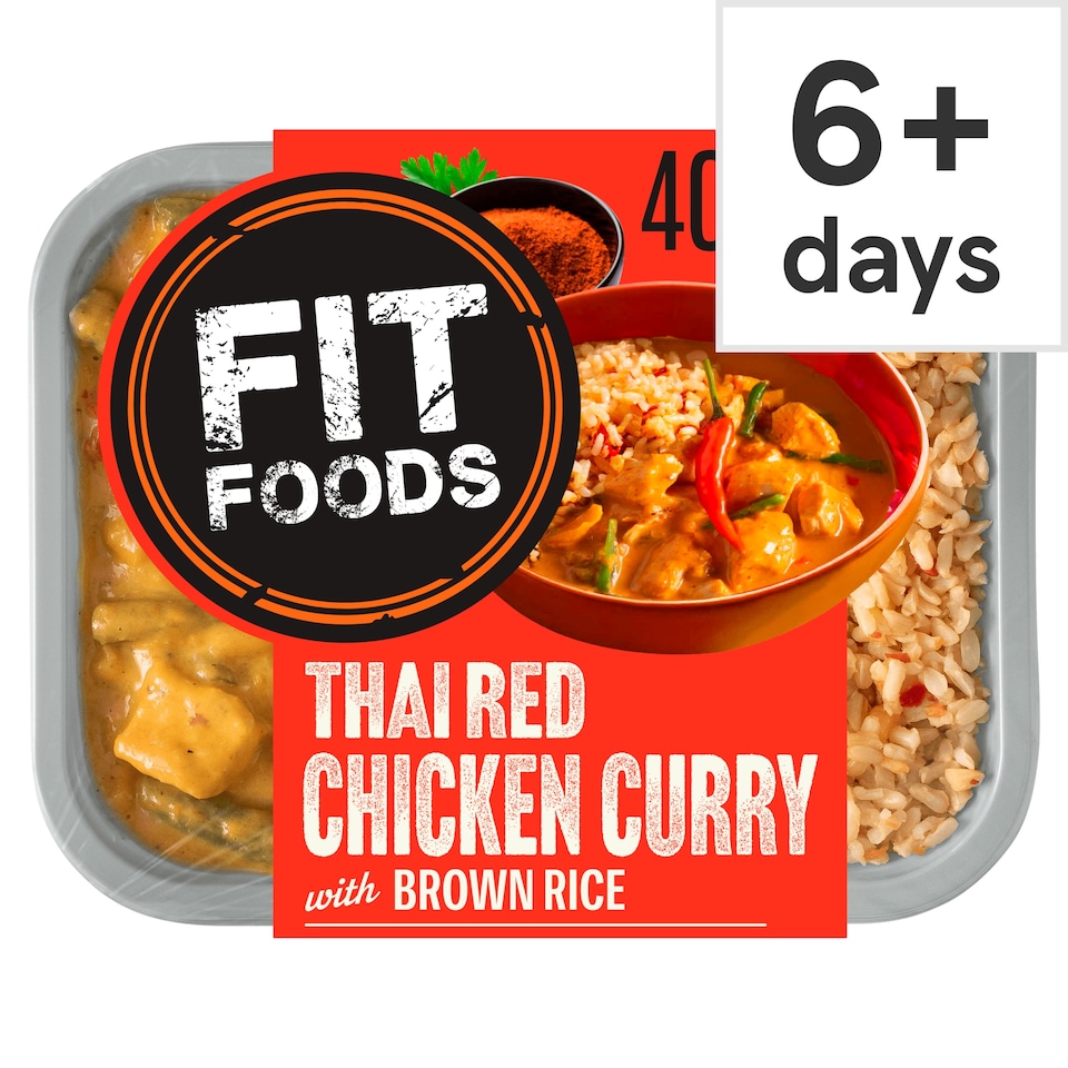 Fit Foods Thai Red Chicken Curry And Brown Rice 400G