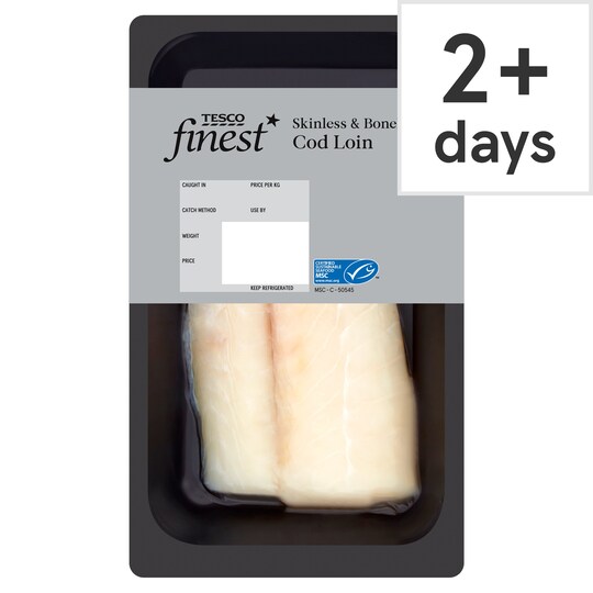 Tesco Finest Skinless & Boneless Cod Loin Tesco Groceries