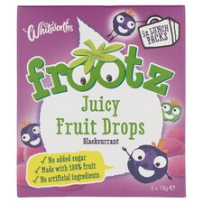 Whitworths Frootz Blackcurrant Multipac Button 5X18g