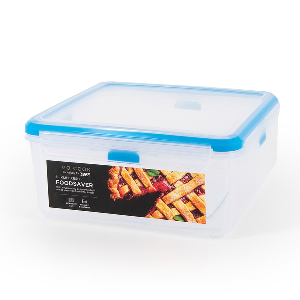 image 1 of Go Cook Klipfresh Square Food Storage 5L