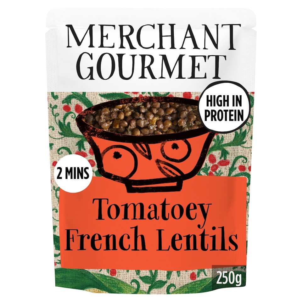 image 1 of Merchant Gourmet Tomatoey Puy & Green Lentils 250G
