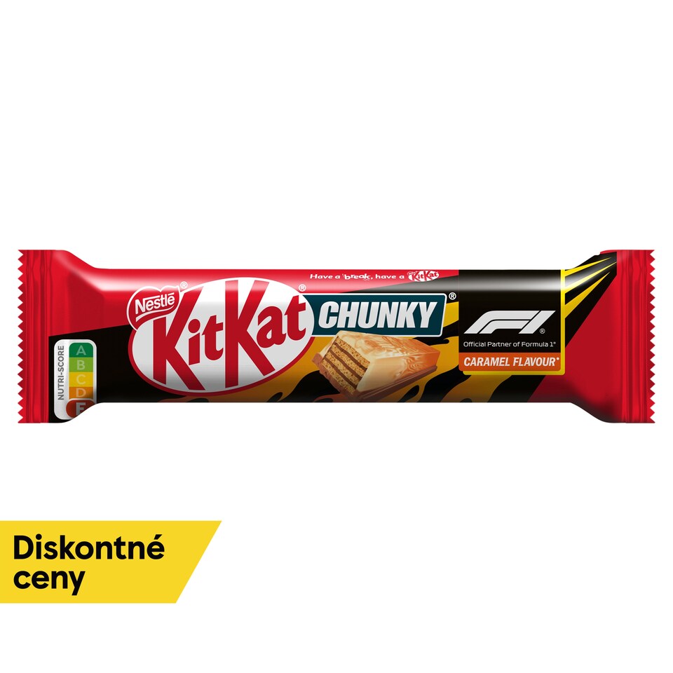 KitKat Chunky F1 Pit Stop Bar with Caramel Flavor, 40 g