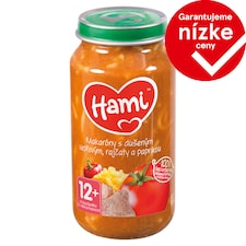 Hami Makaróny s duseným bravčovým, paradajkami a paprikou 250 g