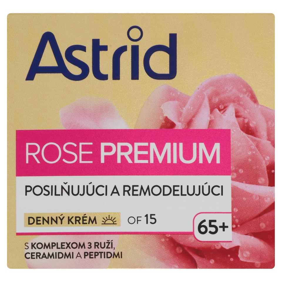 obrázok 1 z Astrid Rose Premium posilňujúci a remodelujúci denný krém OF 15 65+ 50 ml