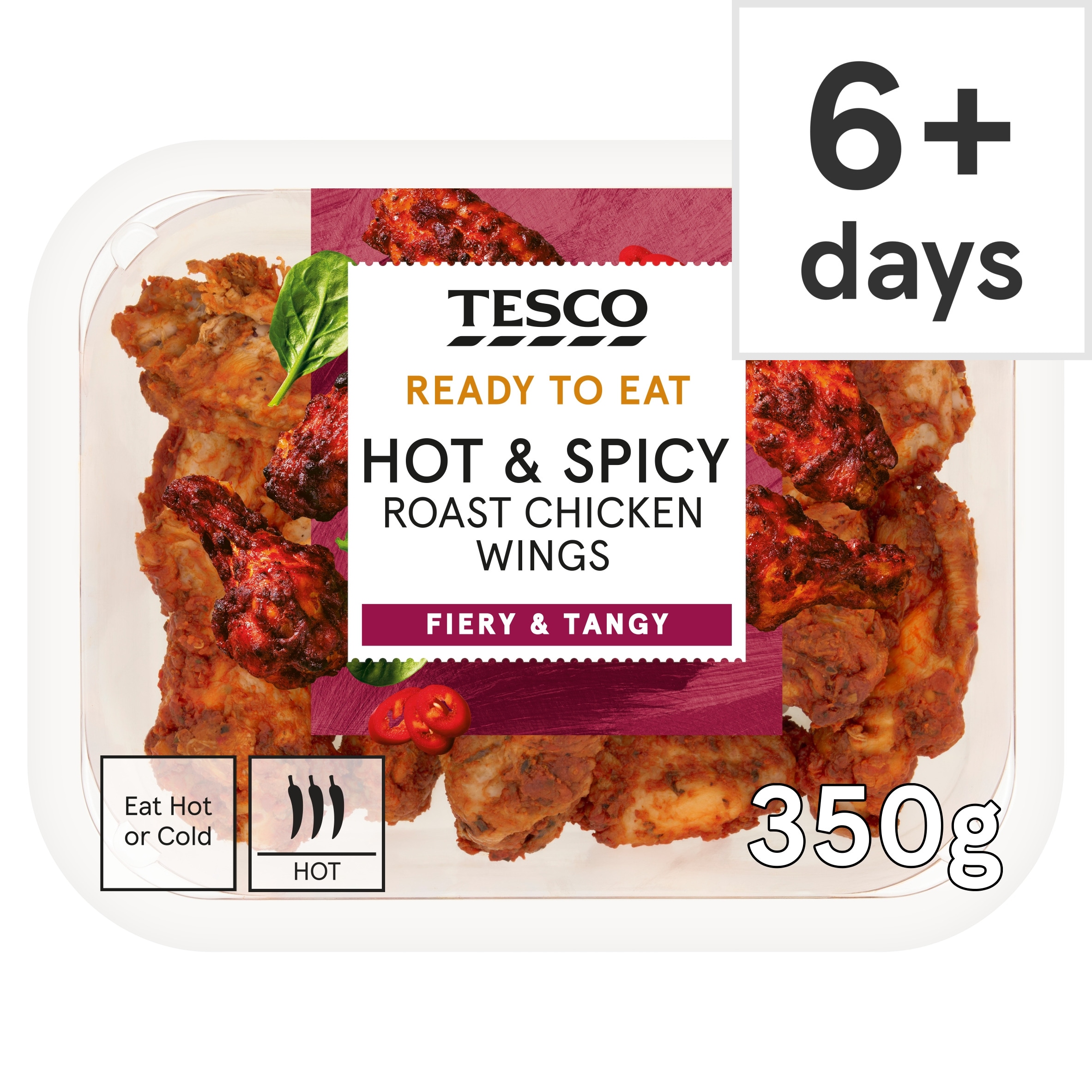 Tesco Hot & Spicy Roast Chicken Wings 350g