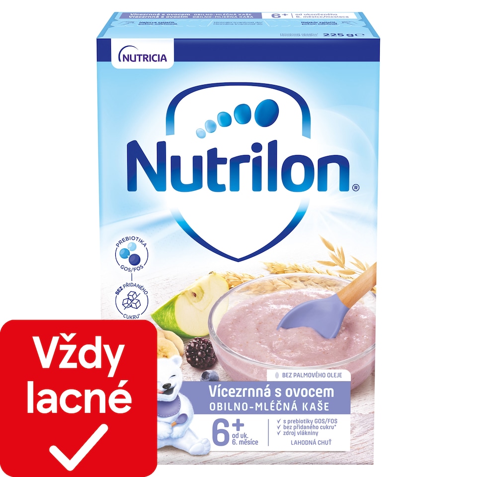 obrázok 1 z Nutrilon Pronutra Viaczrnná kaša s ovocím 225 g, 6+