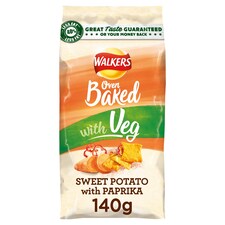 Walkers Oven Baked Sweet Potato And Paprika 140G