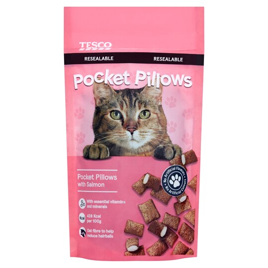 Tesco Pocket Pillows Salmon Bites 65G Tesco Groceries