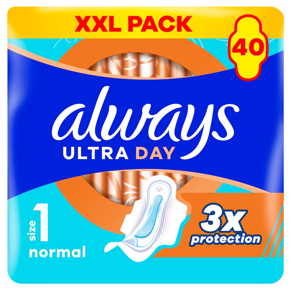 Always Ultra Day Normal Egészségügyi Betét (1-es Méret) Szárnyas Betét x 40]  1. kép