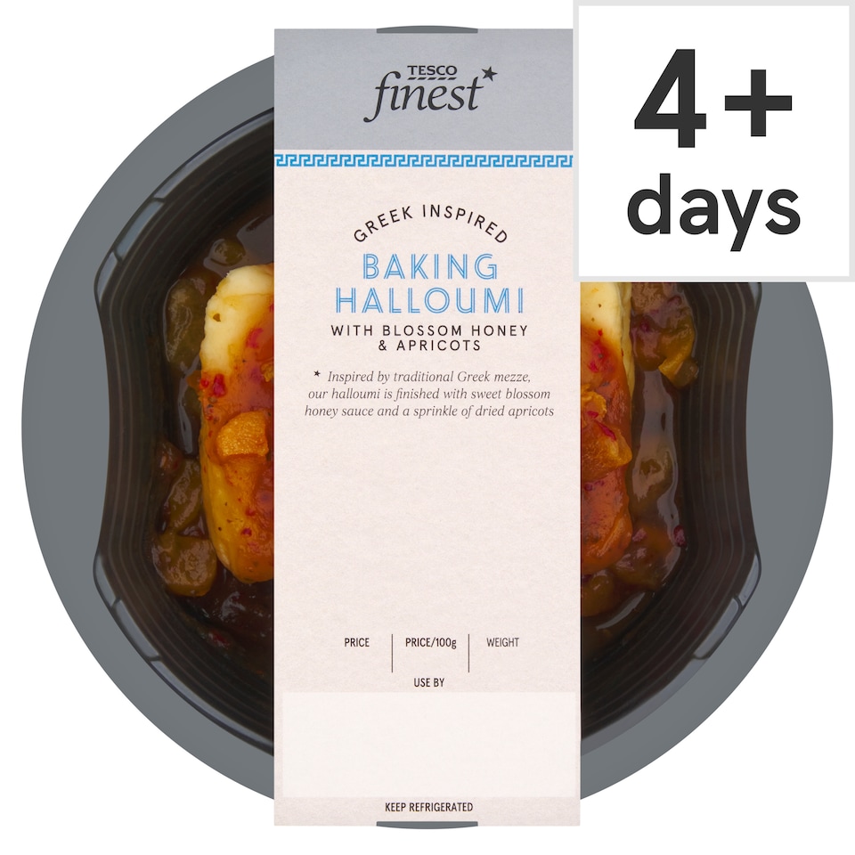 Tesco Finest Baking Halloumi with Blossom Honey & Apricots 270g