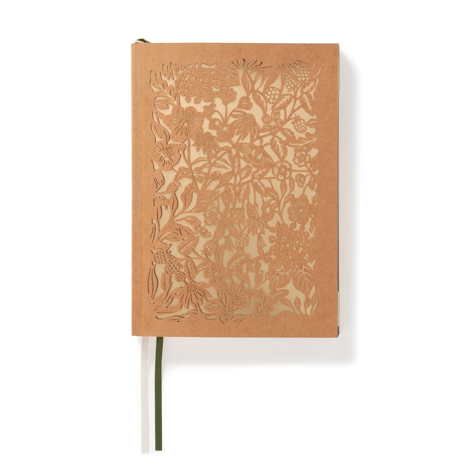 image 1 of Paperchase Full Bloom A5 Craft Laser cut Notebook