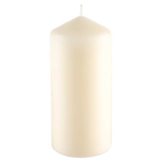 Tesco Medium Unfragranced Pillar Candle Ivory Tesco Groceries