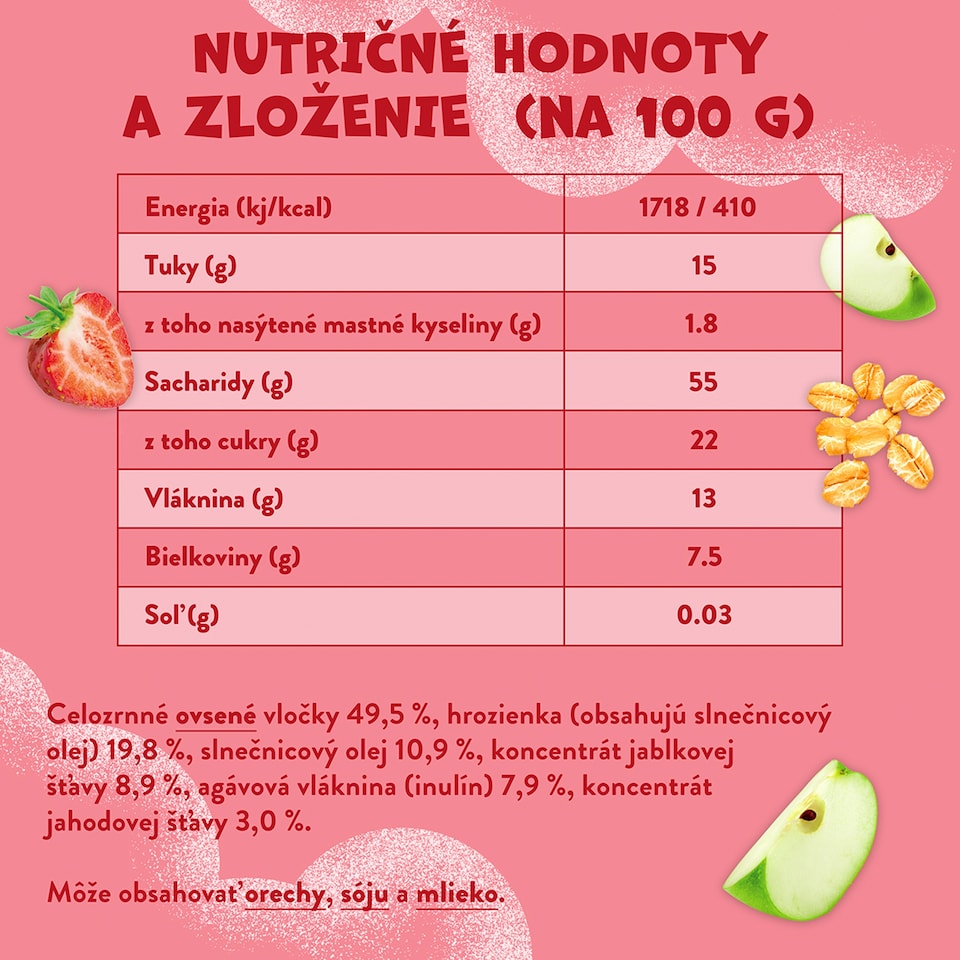 image 1 of Goodies Oat Bar Strawberry & Apple 23 g