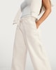 image 1 of F&F Active Wide Leg Drawstring Joggers in Cream