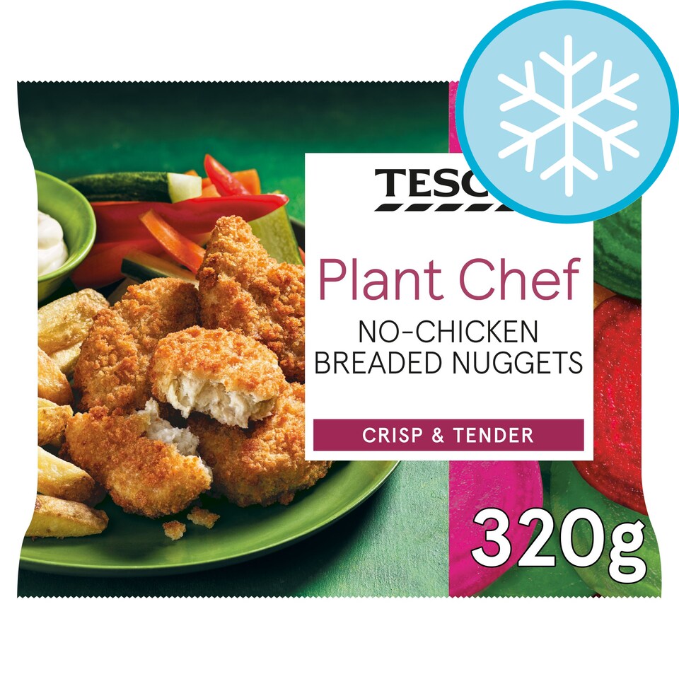 Tesco Plant Chef NoChicken Nuggets 320G Tesco Groceries