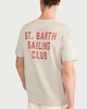 image 3 of F&F Pure Cotton St. Barth Sailing Club Slogan T-Shirt in Grey