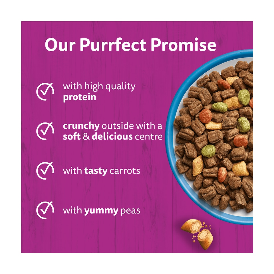 image 1 of Whiskas 1+ Adult Dry Cat Food Biscuits Tuna 800g