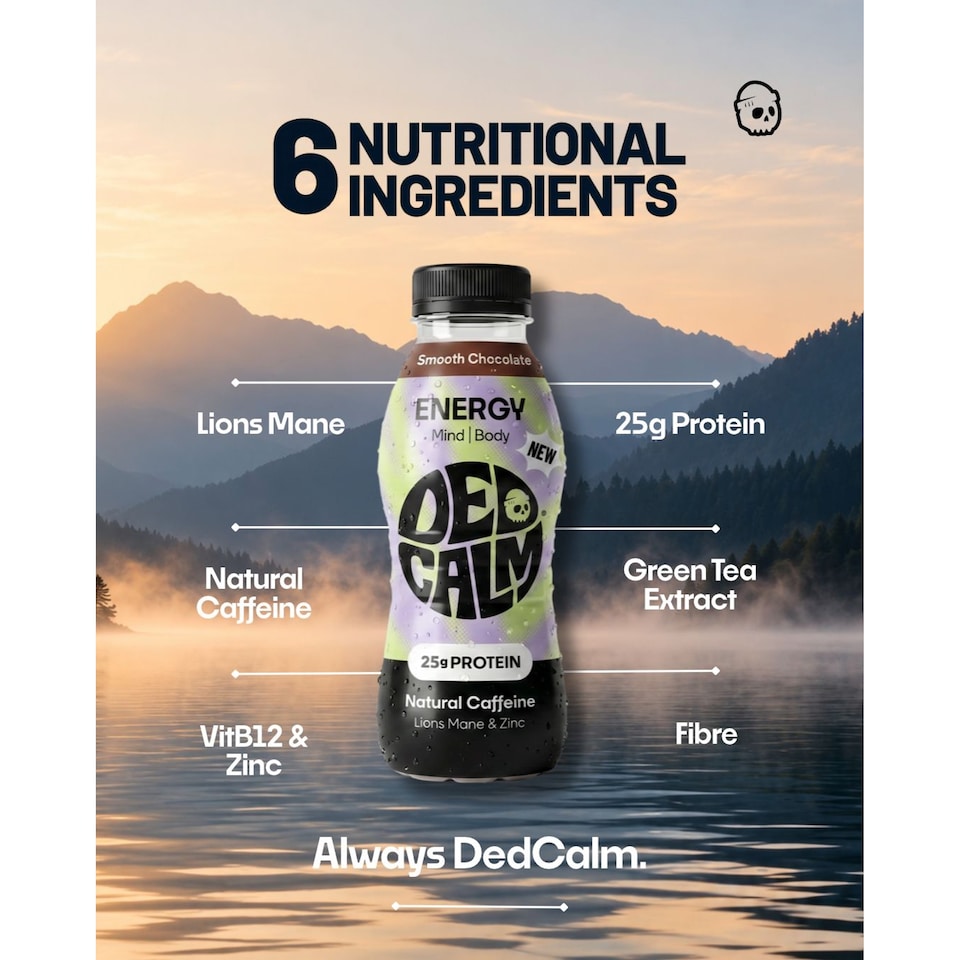 image 1 of DedCalm Protein Energy Drink - Chocolate Flavour - 330ml