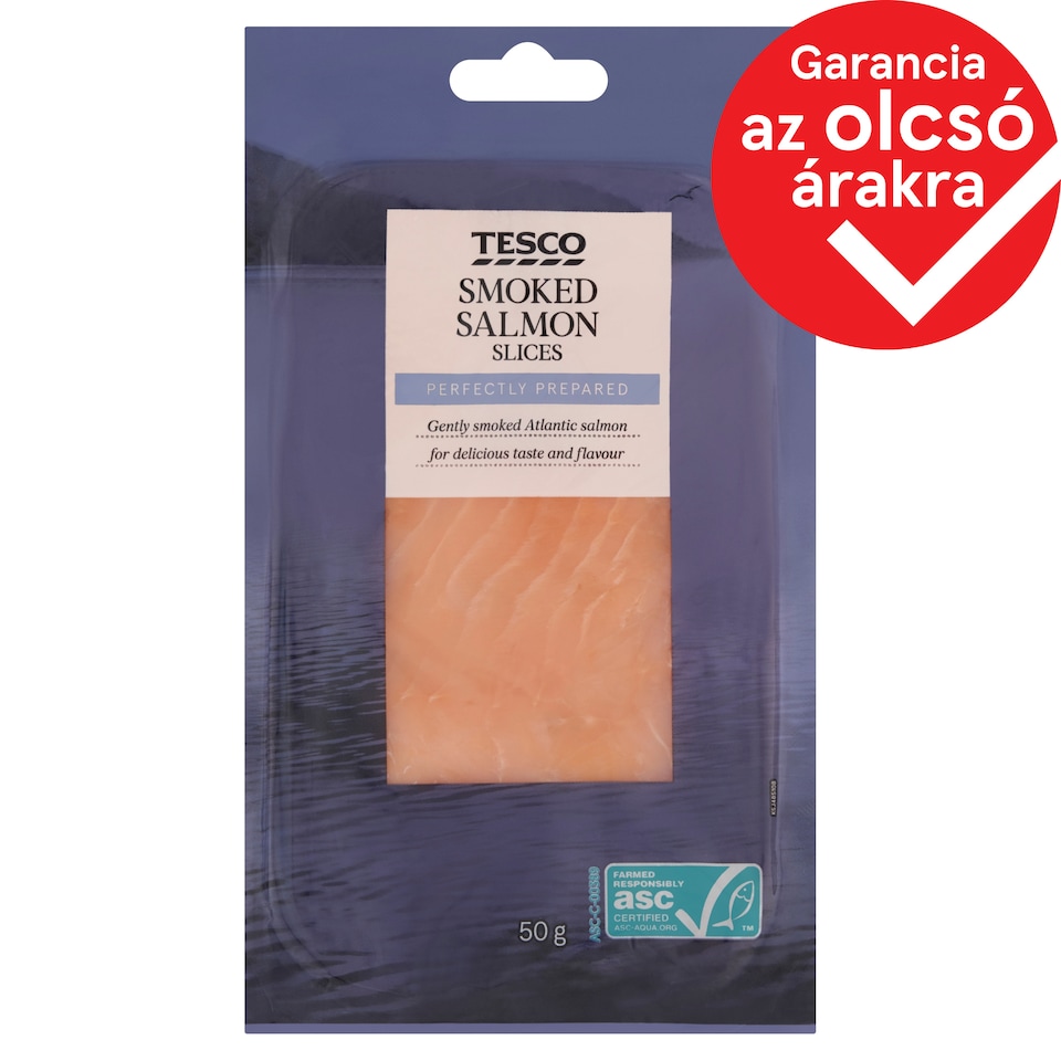 Tesco Smoked Salmon Slices 50 g