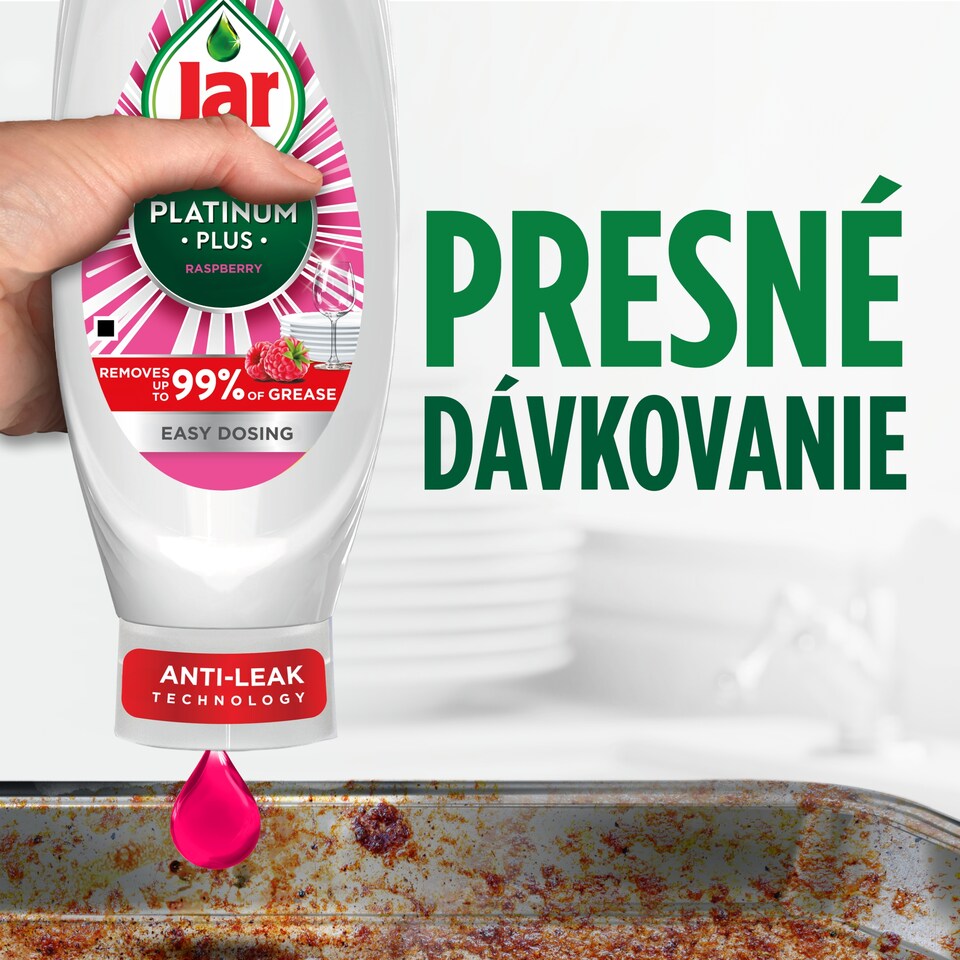 image 1 of Jar Platinum Plus Washing Up Liquid Raspberry 660ML