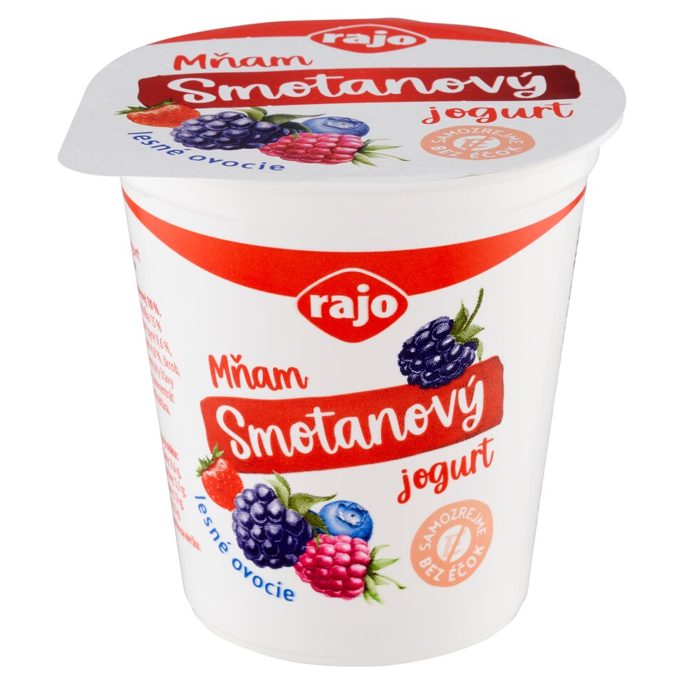 Rajo Mňam Smotanový jogurt lesné ovocie 145 g